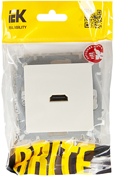 розетка HDMI IEK РHDMI-0-БрБ Brite - упаковка