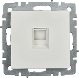 розетка компьютерная RJ45 кат.5E IEK РК10-БрБ Brite - внешний вид