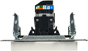 розетка компьютерная RJ45 кат.5E IEK РК10-БрБ Brite - вид сбоку