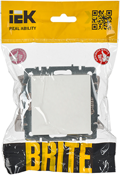 заглушка с суппортом IEK МЗ10-БрБ Brite - упаковка