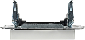 заглушка с суппортом IEK МЗ10-БрБ Brite - вид сбоку