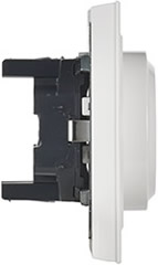 розетка 2-местная IEK РСш12-3-БрБ Brite - вид сбоку