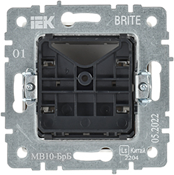 вывод кабеля IEK МВ10-БрБ Brite - вид с тыльной стороны