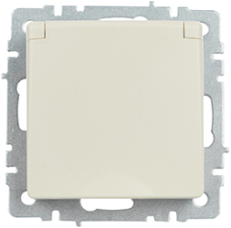 розетка 1-местная IEK РСбш10-3-БрКр Brite - внешний вид