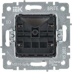 вывод кабеля IEK МВ10-БрКр Brite - вид с тыльной стороны