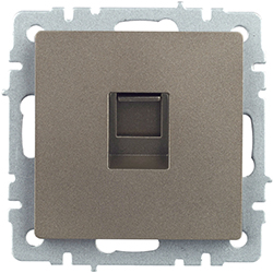 розетка компьютерная RJ45 кат.5E IEK РК10-БрШ Brite - внешний вид