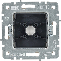 заглушка с суппортом IEK МЗ10-БрШ Brite - вид с тыльной стороны