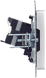 розетка компьютерная RJ45 кат.5E IEK РК10-БрА Brite - вид сбоку