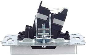 розетка компьютерная RJ45 кат.5E IEK РК10-БрА Brite - вид сбоку