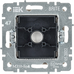 заглушка с суппортом IEK МЗ10-БрА Brite - вид с тыльной стороны