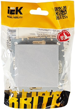 выключатель 1-клавишный перекрестный IEK ВС10-1-3-БрА Brite - упаковка