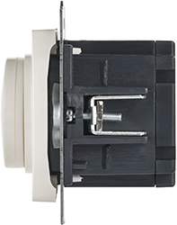 светорегулятор поворотно-нажимной IEK СС10-1-0-БрКр Brite - вид сбоку