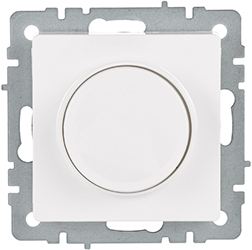 светорегулятор поворотно-нажимной IEK СС10-1-0-БрЖ Brite - внешний вид