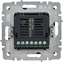 терморегулятор электронный IEK ТС10-1-БрШ Brite - вид с тыльной стороны