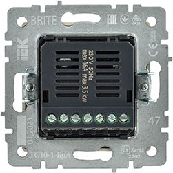 терморегулятор электронный IEK ТС10-1-БрА Brite - вид с тыльной стороны