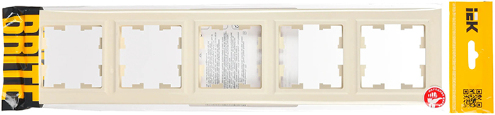 рамка 5-постовая IEK РУ-5-БрКр Brite - упаковка