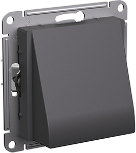 вывод кабеля Systeme Electric AtlasDesign, базальт - внешний вид