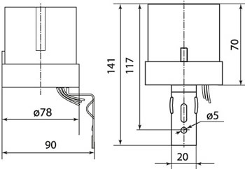 фотореле ФРЛ-03 TDM - размеры