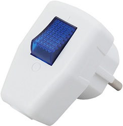 вилка штепсельная угловая Vx5-W "Эра" - внешний вид