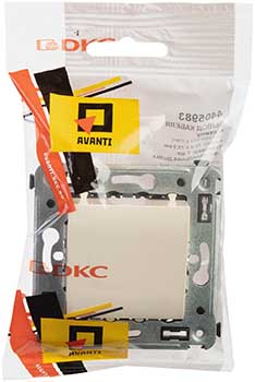 вывод кабеля DKC Avanti, цвет ванильная дымка, - упаковка