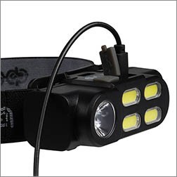 налобный led фронарь ФАZA AccuFH6-4COB/L3W - зарядка