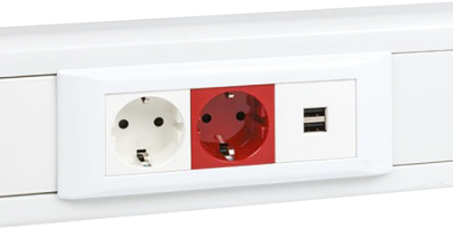 кабель-канал парапетный EKF C-Line - пример установки модульных ЭУИ