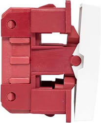 выключатель 2-клавишный EKF E2MV10-023-10 C-Line - вид сбоку